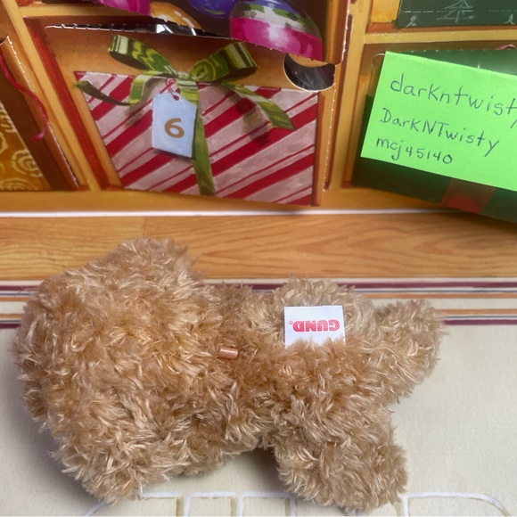 1 BRAND NEW GUND MINI MUTTSY PLUSH DOG ORNAMENT TOY APPROX 4” PRICE FIRM - Picture 6 of 15